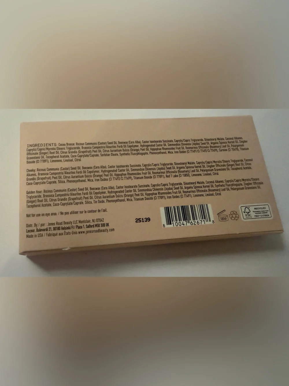 Jones Road Miracle Balm Limited Edition Palette New In Box